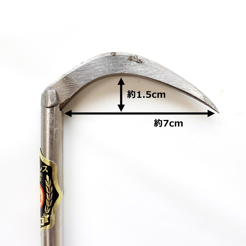 期間限定セール 三木木工所 唐津鈎 丸 12mm ステンレス爪 手鈎 手鉤 柄の長さ 1000mm 受注生産 ノーブランド arde6209119