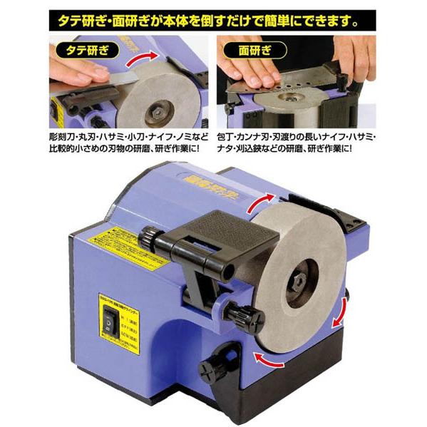電動両面刃物グラインダー ダイヤモンド砥石 BSG-100 イチネンMTM