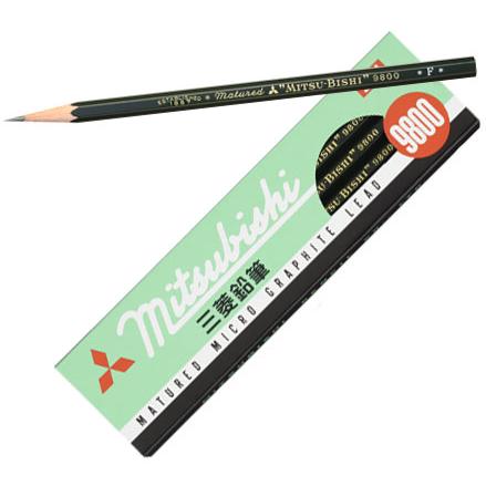 マークシート用鉛筆 9800 F 【12本セット(1ダース)】 取寄品 三菱鉛筆