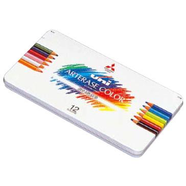 消せる色鉛筆 ユニ アーテレーズカラー 12色 取寄品 三菱鉛筆 UAC12C