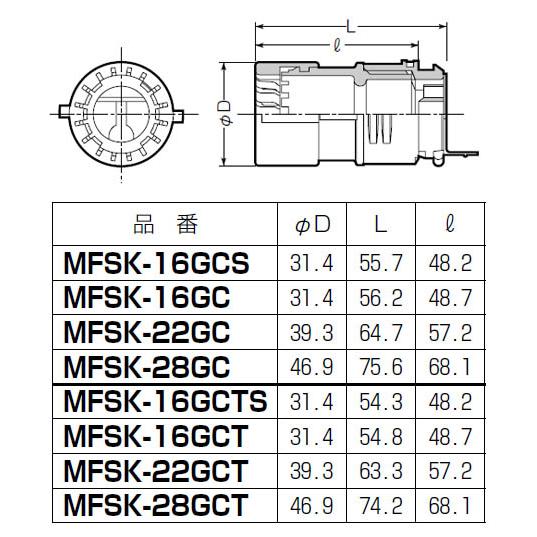販売のため パチコン(コネクタGタイプ)PF管22用 100個価格 未来工業(MIRAI) MFSK-22GC