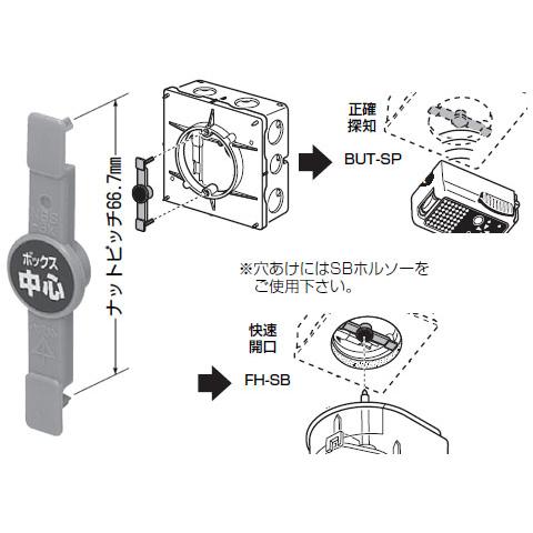 ポイントアッター(ボックス発見用磁石)(10個価格) 未来工業(MIRAI) NBS