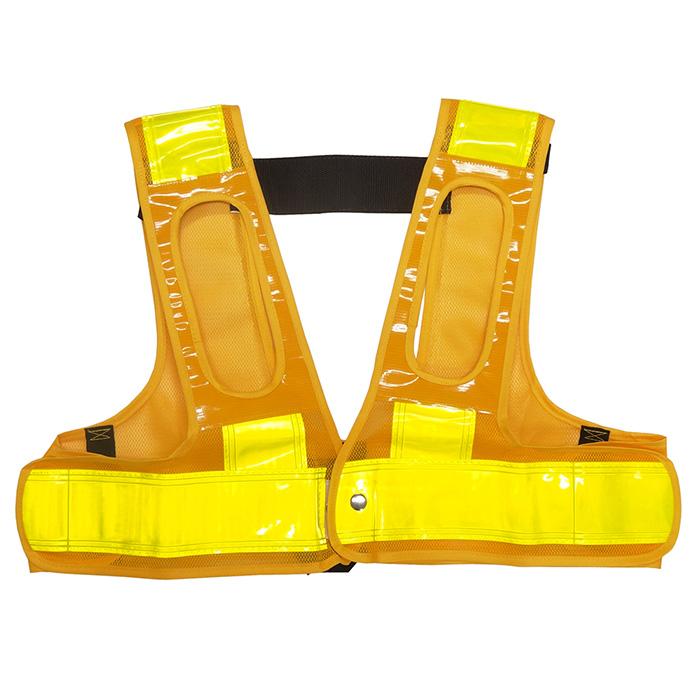 フルハーネス用安全ベスト 黄地/黄線  装着できるんです 墜落制止用器具 ハーネス 安全帯 ランヤード ミズケイ 5941113 |  | 03