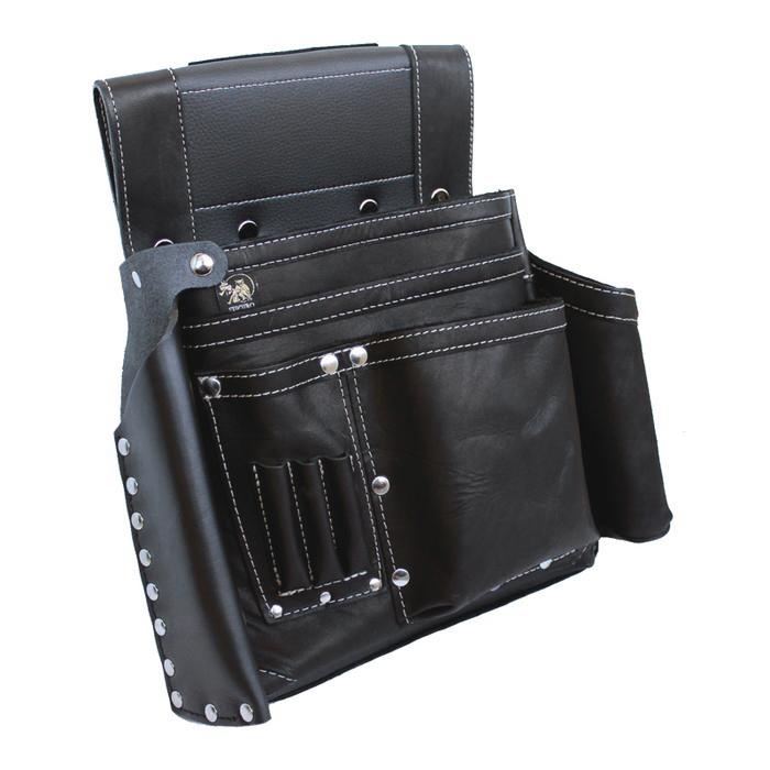 WEB限定 ふくろ倶楽部 PREMIUM 朱雀 グローブ革 四型釘袋 のみ差付すみつぼホルダー付 黒 ふくろ倶楽部 GSZ-834SN |  | 01