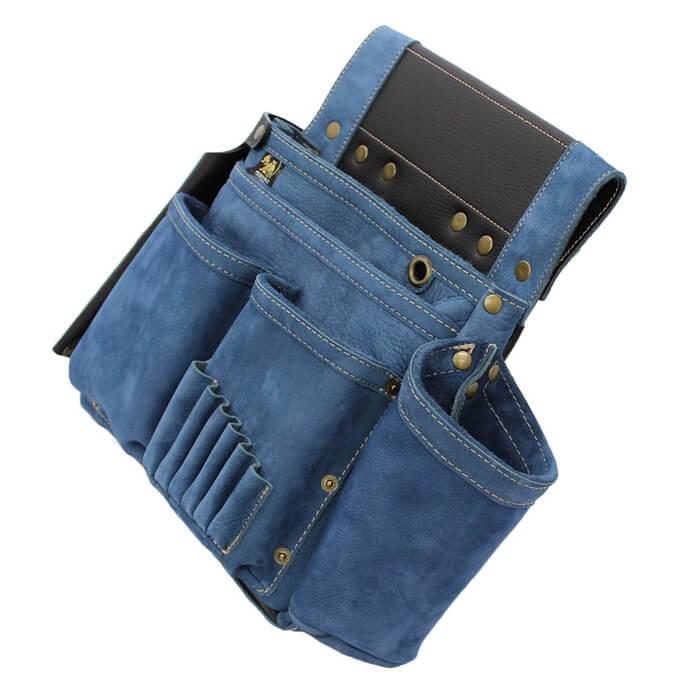 WEB限定 ふくろ倶楽部 PREMIUM 朱雀 六型 釘袋 のみ差 すみつぼホルダー付 ライトインディゴ ふくろ倶楽部 PSZ-836SN-LB |  | 02