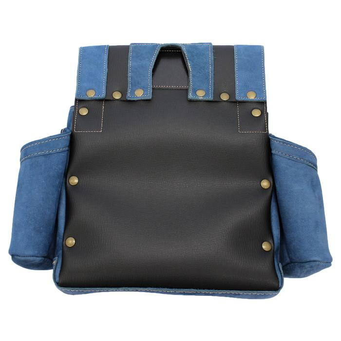 釘袋 Wポケット W墨壷ホルダー仕様 6型 ブルーデニム ヌバック 【送料無料】 アルデ ARDEX-016W-KP |  | 04