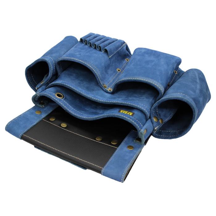 釘袋 Wポケット W墨壷ホルダー仕様 6型 ブルーデニム ヌバック 【送料無料】 アルデ ARDEX-016W-KP |  | 05