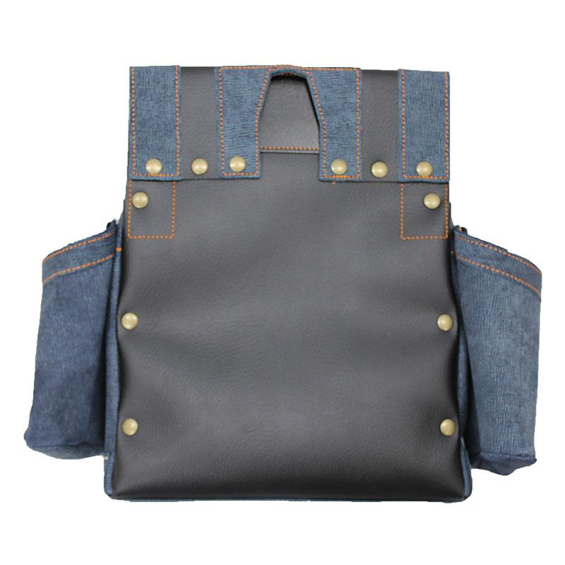 釘袋 Wポケット W墨壷ホルダー仕様 6型 濃デニム ヌバック 【送料無料】 アルデ ARDEX-016W-KD |  | 04