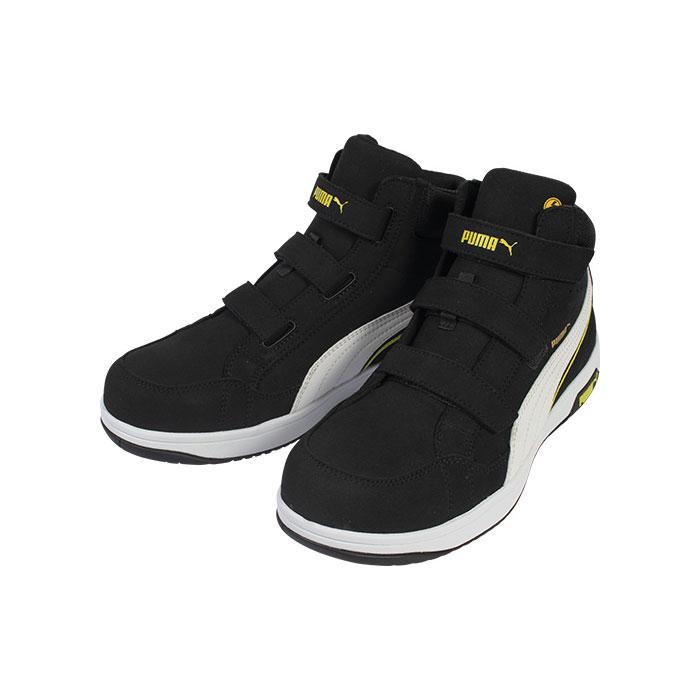 【SLY】PUMA エアツイスト2.0・ブラック・ミッド・H&L 安全靴 エアツイスト2.0 ミッドカット 28.0cm H&L 面ファスナー