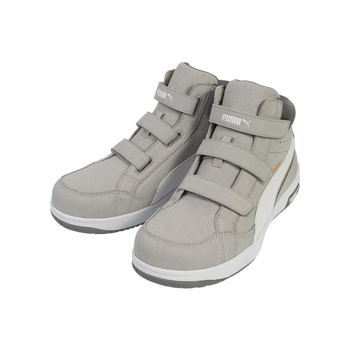 安全靴 エアツイスト2.0 ミッドカット 25.0cm H&L 面ファスナー グレー