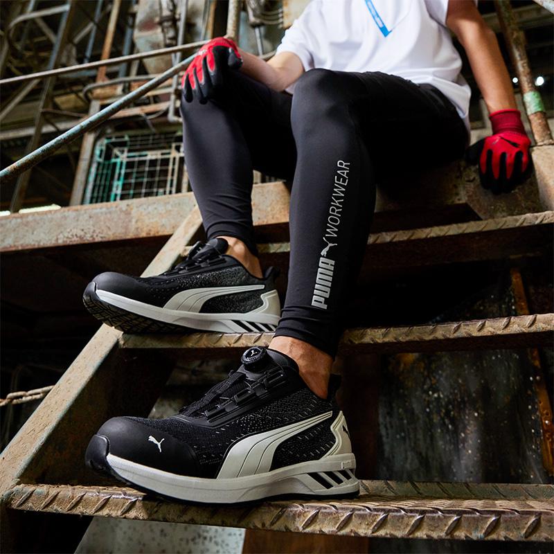 安全靴 グライド ディスク ローカット ブラック 26.5cm エアプレス