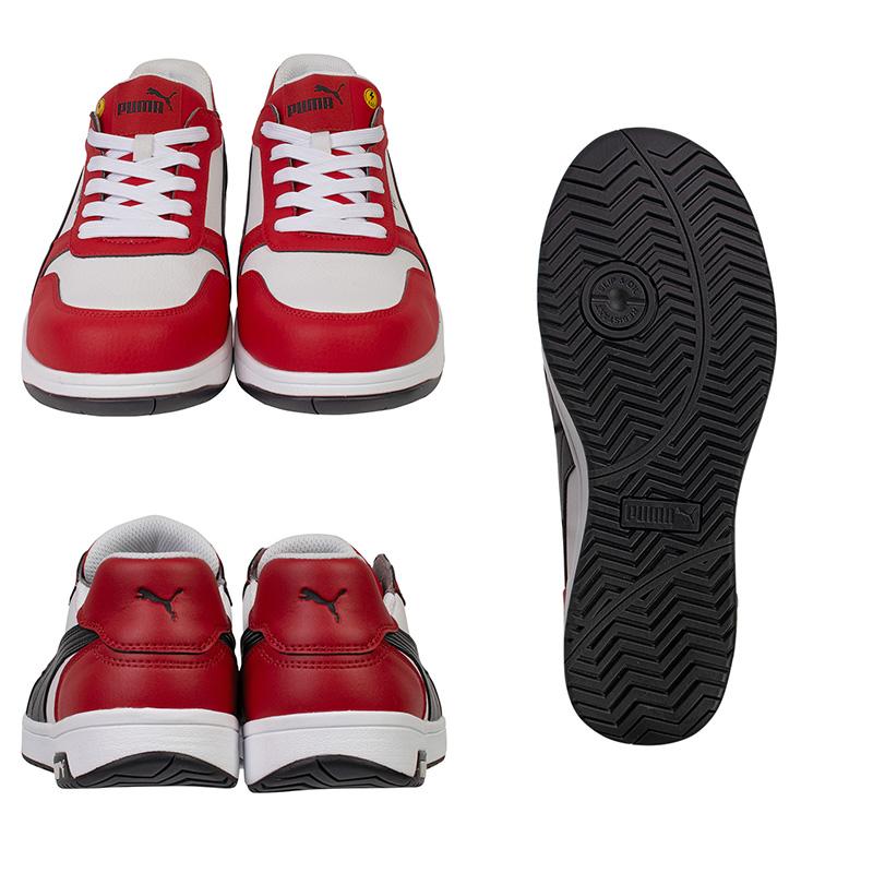 プーマ安全靴#64.208 26.5cmフロントコート　レッドロー プーマ ヘリテイジ フロントコート・レッド・ロー No.64.208.0