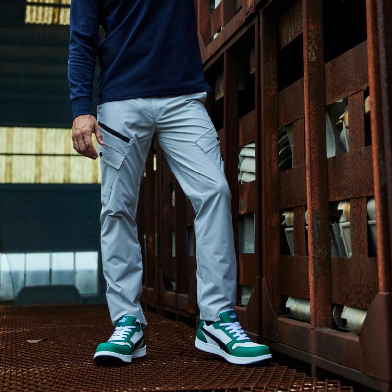 安全靴 フロントコート ローカット グリーン 27.0cm PUMA(プーマ