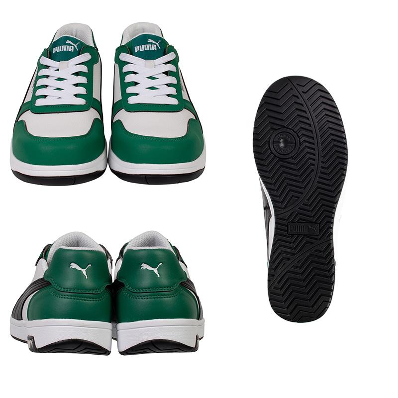 プーマ安全靴#64.209 27.0cmフロントコート　グリーンロー 安全靴 フロントコート ローカット グリーン 27.0cm PUMA(プーマ