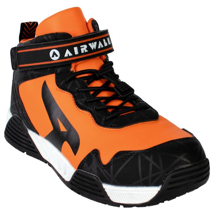 作業靴 ストレッチロック 25.5cm オレンジ 取寄品 ユニワールド AW-940