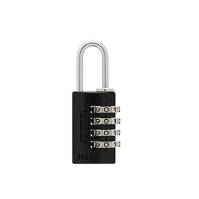 ABUS ナンバー可変式南京錠 145-4dシリーズ 20mm 黒 取寄品 日本