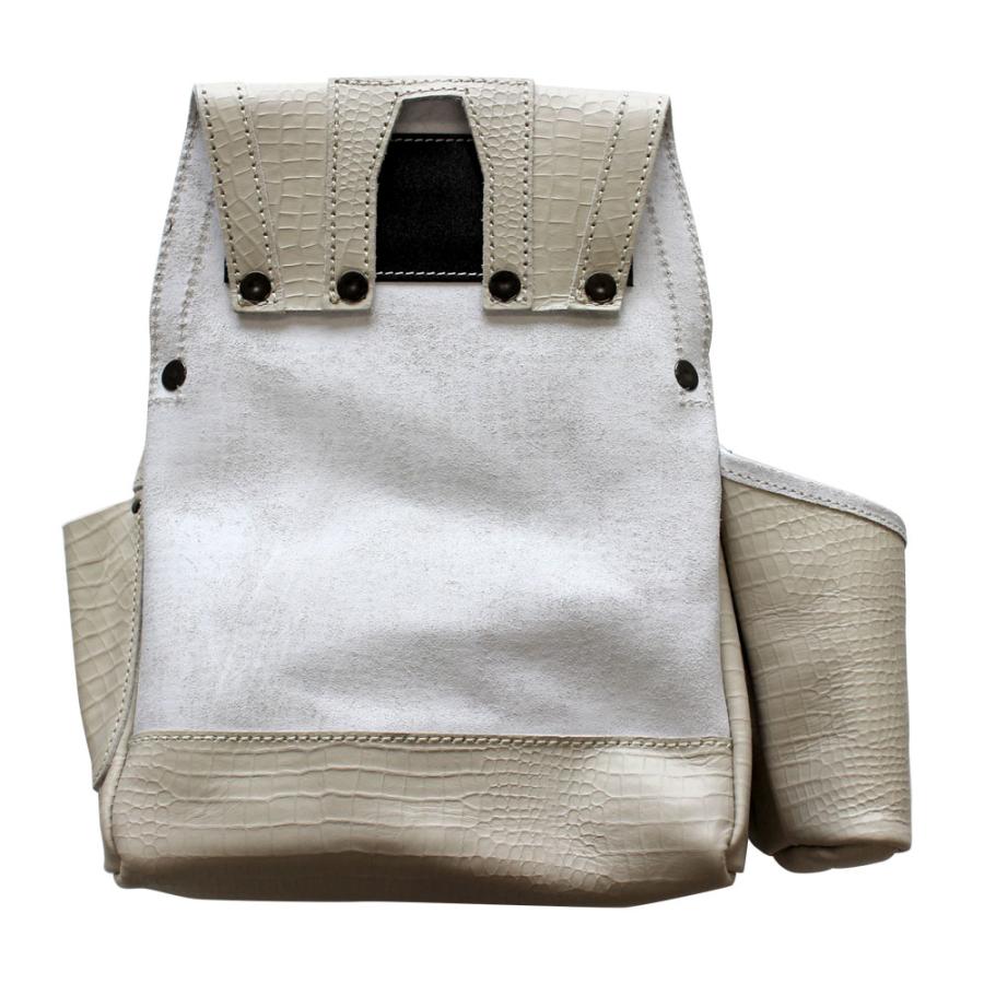 WEB限定 ふくろ倶楽部 PREMIUM ARDEXモデル 朱雀 五型釘袋 すみつぼホルダー付 クロコヌバックアイボリー ふくろ倶楽部 PSZ-10 |  | 02