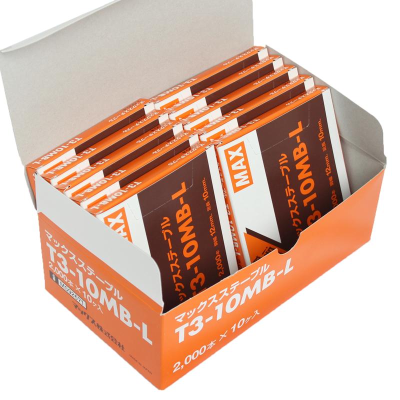 ステープル T3-10MB-L 20000本(2000本×10個入) MAX MS92671 |  | 01
