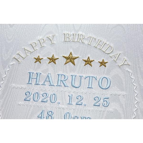 アルバム 名入れ ベビー 名入れアルバム 名前入りアルバム フォトアルバム 出産祝い 刺繍で赤ちゃんの名前入り 台紙が増やせる オルゴール付きも可 231-073 五つの画像