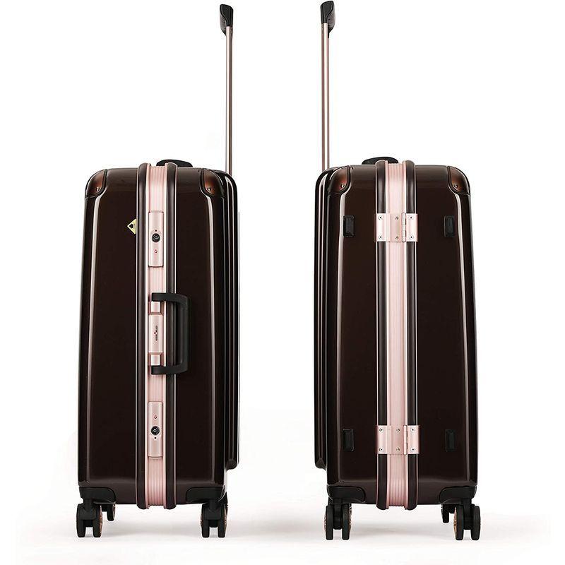 お気に入り 機内持込 ポリカーボネート スーツケース レジェンドウォーカー ファスナー M フレーム ローズゴールド ダブルキャスター フレームタイプ スーツケース キャリーバッグ Nta2 Tv