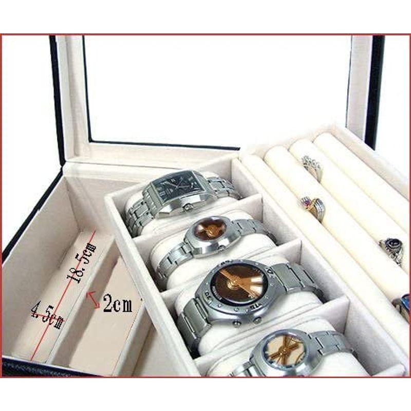 大特価 5本時計収納ケース ベローナ ジュエリーボックス 多机能 ウォッチ タイピン レディース用 紳士用 メンズ 牛革 2段 ケース コレクション 整理用品 小物入れ Www Reinnec Cl