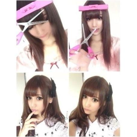 送料無料 前髪 カット サポーター アメリカ 大人気 もう 切りすぎない 曲がらない カット セルフカット 散髪 前髪カット 美容院 まえがみ ぱっつん Michelle Noel 通販 Yahoo ショッピング