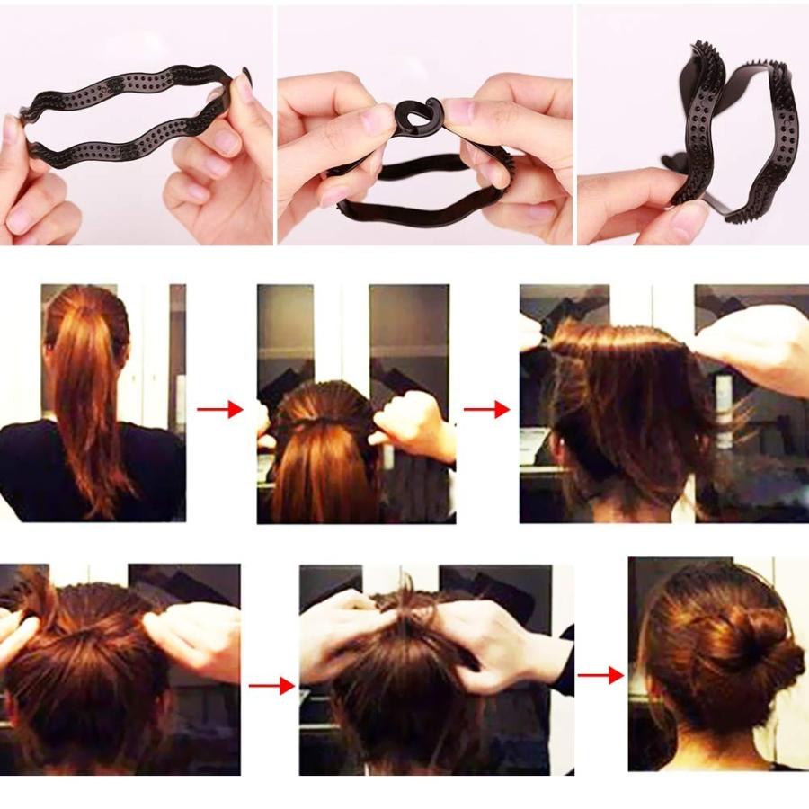 送料無料 6点セット 誰でも簡単 髪型 ヘアアレンジ フィッシュボーン シニヨン ヘアアレンジスティック ポニーアレンジ くるりんぱ ヘアメイク 6set Michelle Noel 通販 Yahoo ショッピング