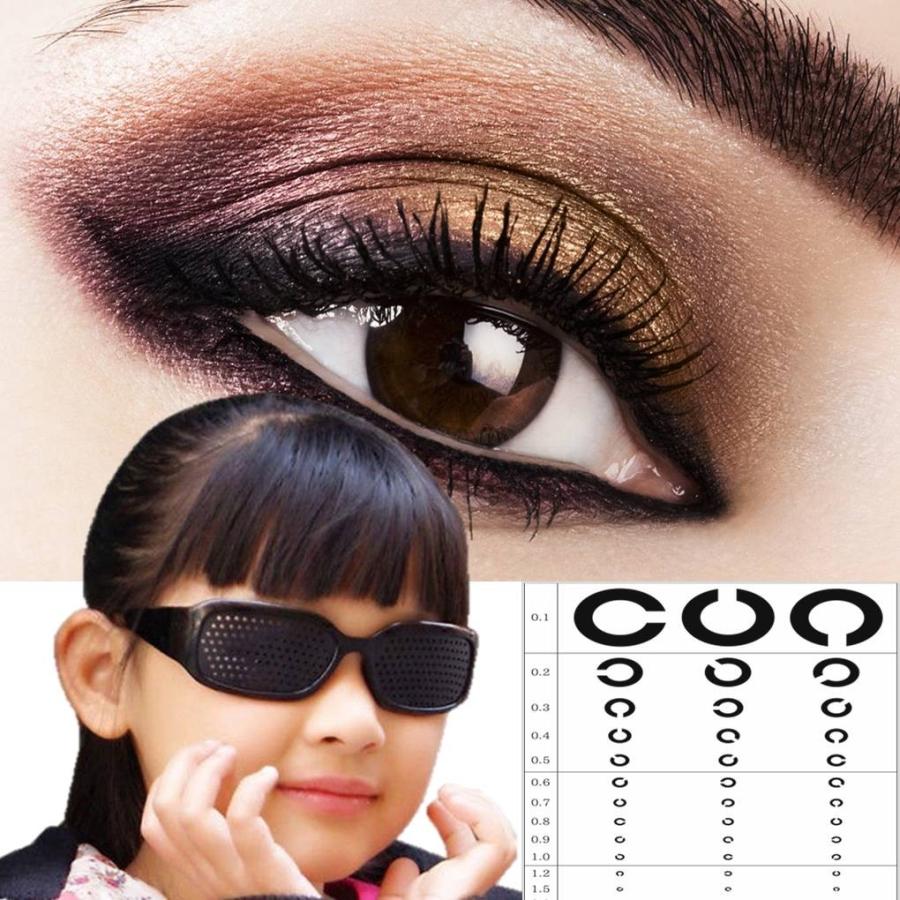 ゆうメール 送料無料 視力回復 トレーニング 遠近兼用 ピンホール