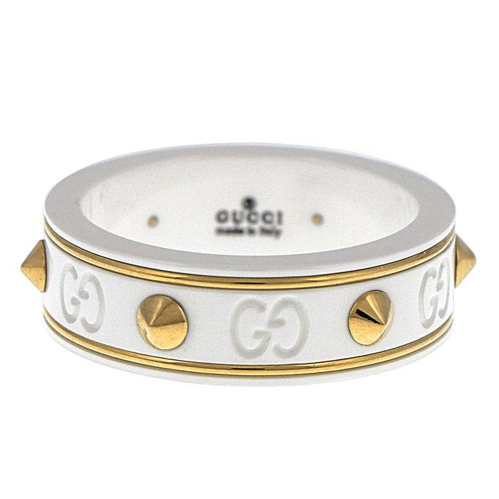 グッチ リング メンズ レディース ユニセックス ホワイト ゴールド Gucci 並行輸入品 J85v5 8062 12 エリアオンライン 通販 Yahoo ショッピング