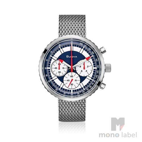 Bulova ブローバ 腕時計 メンズ アーカイブ クロノグラフc 96k101 ステンレス 実物 並行輸入品 レザー替えベルト付き スペシャルエディション