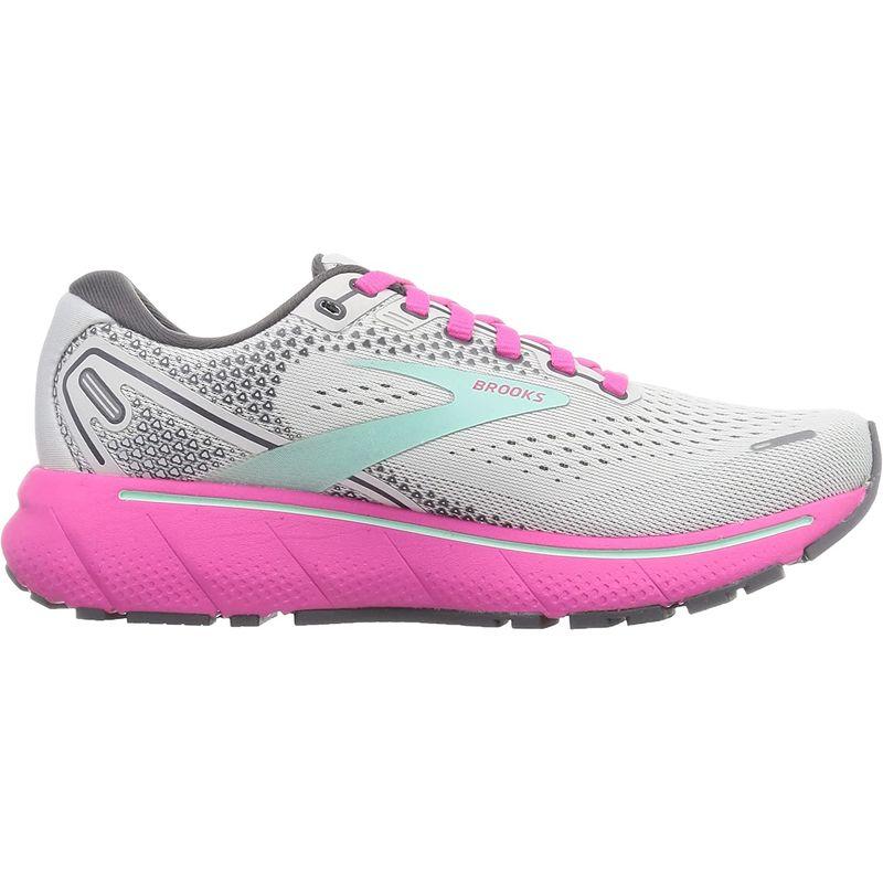 Brooks ランニングシューズ 軽量 クッション ゴースト 14 レディース BRW3561 3562 3563 グレー/ピンク 22.5 ランニングシューズ 軽量 クッション ゴースト レディース BRW3561 グレー/ピンク cm Sole