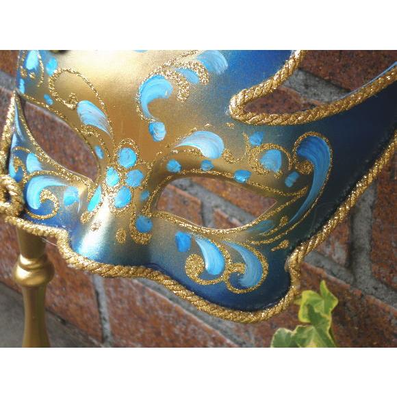 仮面 コスプレ ベネチアンマスク スティック199a イタリア製