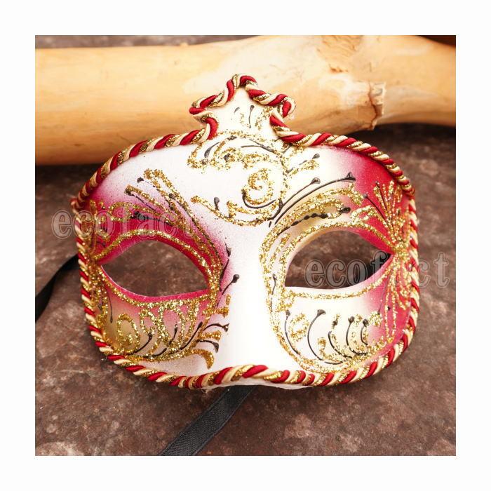 仮面 コスプレ 変装 仮装 仮面舞踏会 マスク ベネチアンマスク レッド