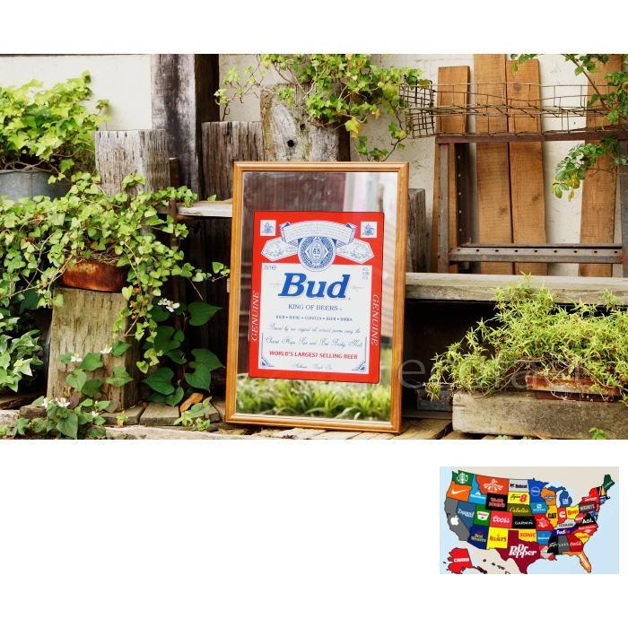 パブミラー バーミラー 鏡 壁掛け バドワイザー ビールBudweiser パブミラー バーミラー 鏡 壁掛け バドワイザー ビールBudweiser