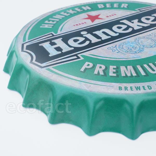 王冠型立体サインプレート ハイネケン クラウン φ35cm「アンティーク調