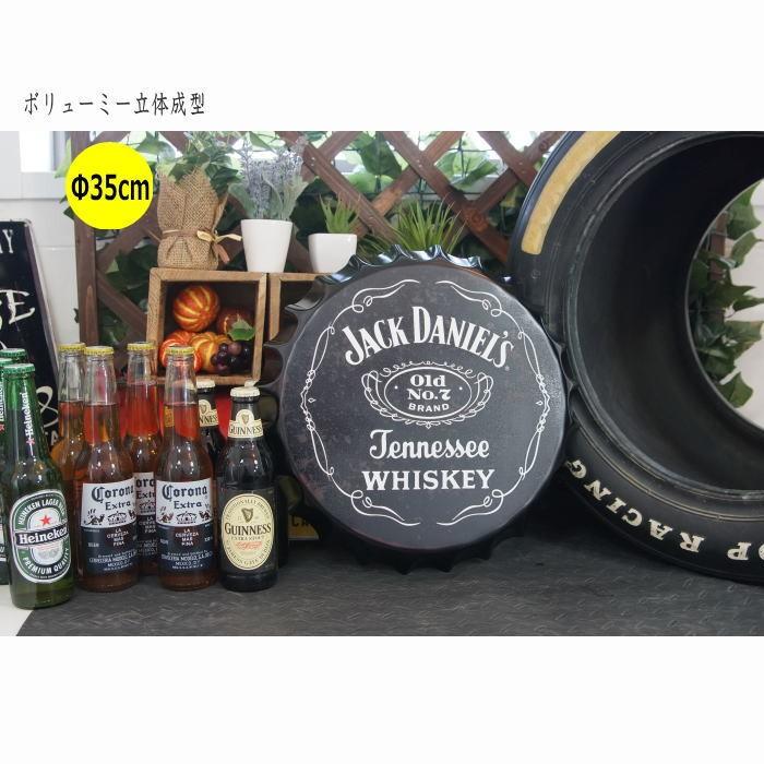 ジャックダニエル クラウン 王冠型立体サインプレート 35cm ブリキ看板