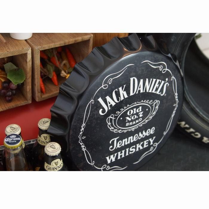 ジャックダニエル クラウン 王冠型立体サインプレート 35cm ブリキ看板