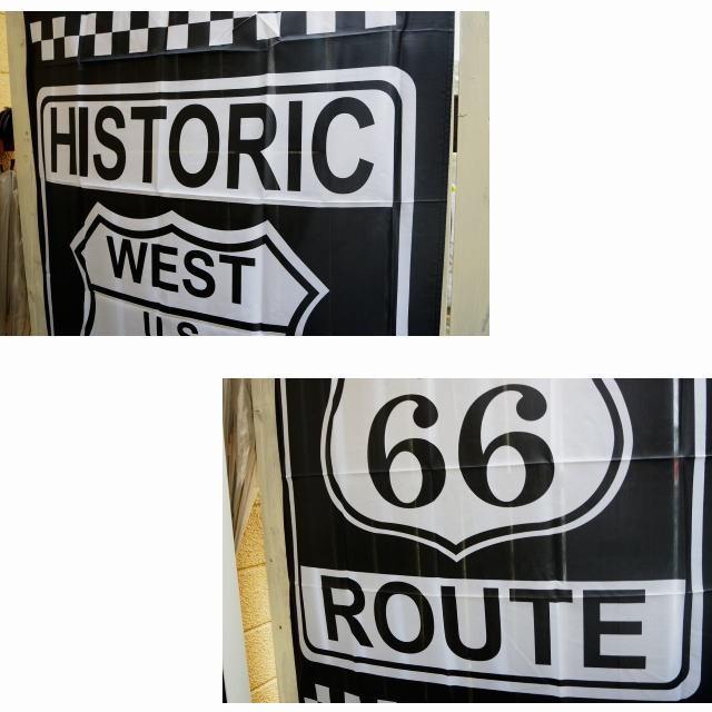 フラッグ 旗 タペストリー ルート66 HISTORIC 150×90cm レター フラッグ 旗 タペストリー ルート66 HISTORIC 150×90cm レター