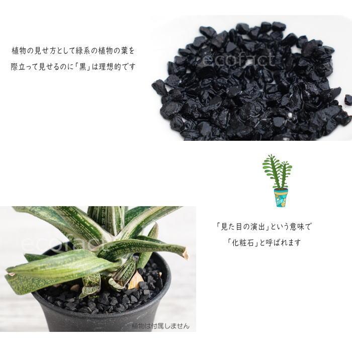 5kg バリューパック 化粧石 黒 飾り石 特大粒（約5mm〜20mm）化粧砂