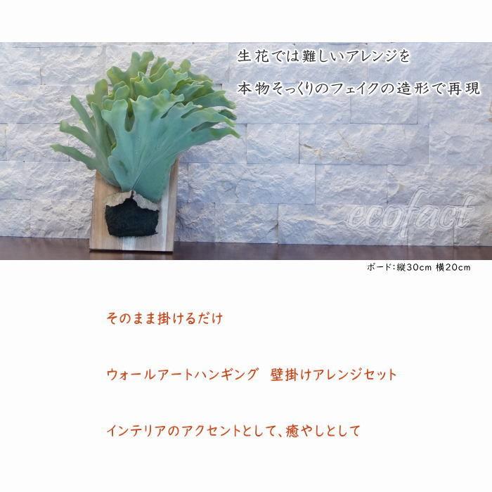 フェイクグリーン ハンギング 大型 壁掛け コウモリラン（ビカクシダ