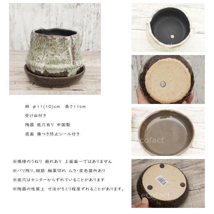 植木鉢 おしゃれ 陶器鉢 フラワーポット ミニポット 底穴あり ロック