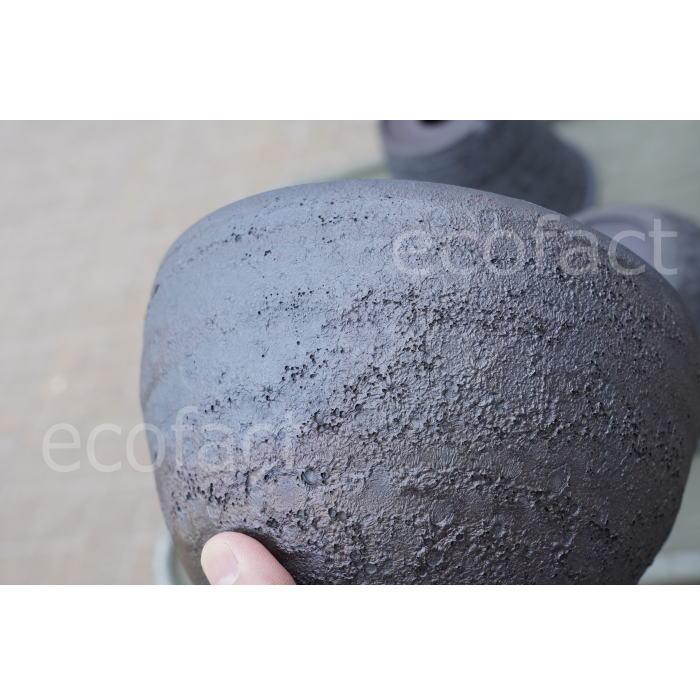 陶器鉢 植木鉢 4号 クレーターポット 中深丸 おしゃれ プランター 園芸