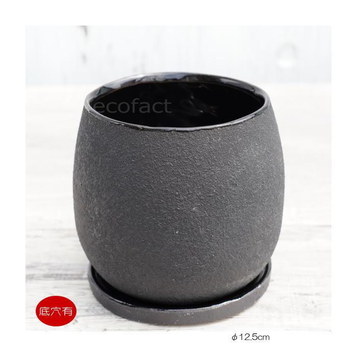 黒色円形陶器植木鉢 直径1メートル ラウンド 丸い 花壇 寄せ植え 植木鉢 シンプル 陶器 大きな