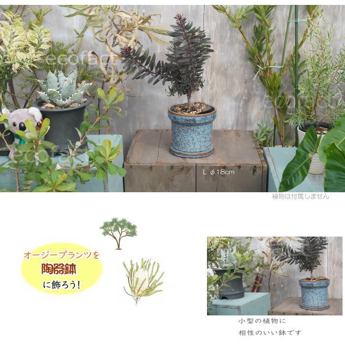 植木鉢 おしゃれ 陶器鉢 フラワーポット ミニポット 底穴あり Grit L