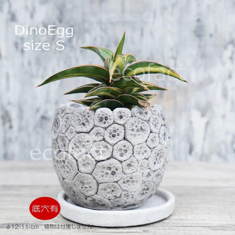 ポット 鉢 植木鉢 プランター おしゃれ セメント鉢 φ12cm ディノエッグ