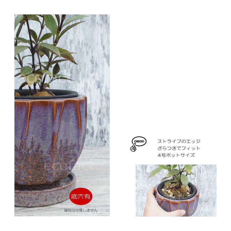 ポット 鉢 植木鉢 プランター おしゃれ 陶器鉢 Sol Cliff L φ14.5
