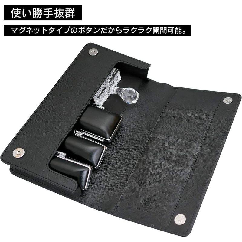 開 KAIUN-DO 印鑑ケース ドマーニ 牛革100% 印鑑まとめて収納可能 印鑑3本＋ゴム印収納 外寸 KAIUN DO 印鑑ケース ドマーニ 牛革100% 印鑑まとめて収納可能 印鑑3本＋ゴム印収納
