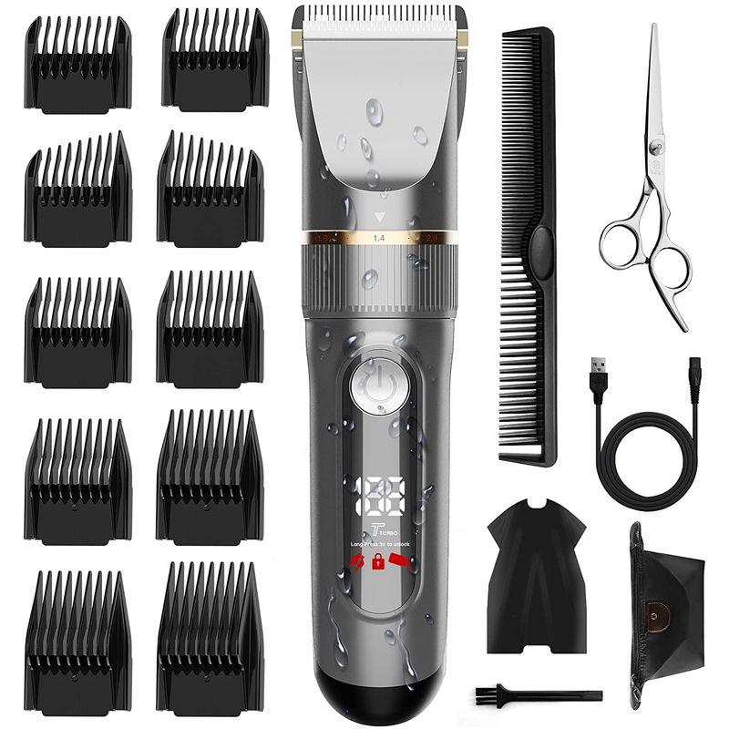納得できる割引納得できる割引バリカン2023新登場 USB充電式ヘアカッター メンズ 電動ばりかん 散髪用 自動研磨 プロ仕様 0.8-24mm対応 LEDディスプレイ メンズグルーミング ZenCT 電動バリカン ヘアーカッター CT147専用部品