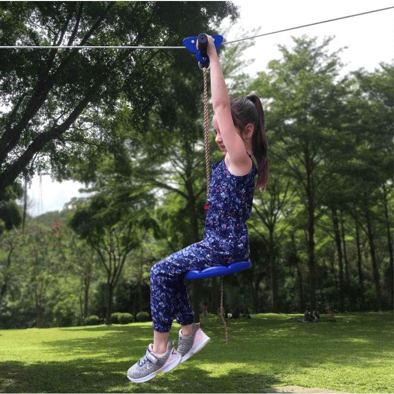 庭で使えるジップライン組み立てセット 95フィート 95フィート