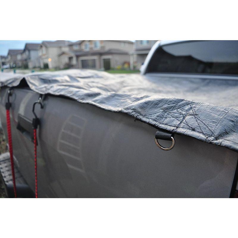 10'　x　14'　Tarp　Truck　Black　Heavy　12-mil　Poly　Dry　Top　Super　item　Duty